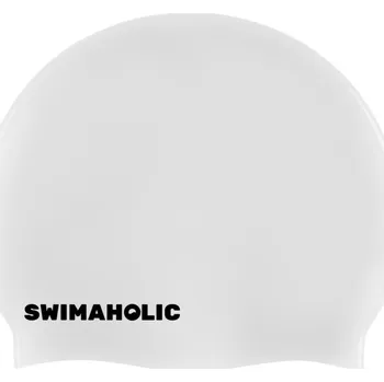 Plavecká čepice Swimaholic Seamless Cap Bílá