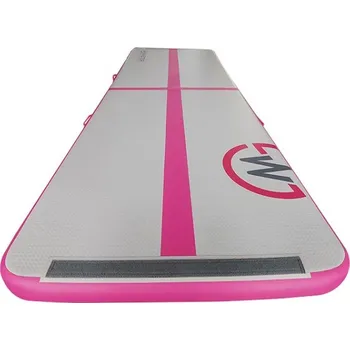 Žíněnka Airtrack MASTER nafukovací žíněnka 300 x 100 x 10 cm - šedá - růžová 2. jakost