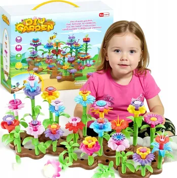 ostatní stavebnice STAVEBNICE HRAČKA PRO DĚTI KVĚTINY (148 DÍLKŮ)