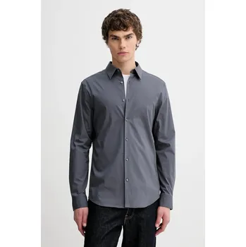Pánská košile Košile Calvin Klein LV04LB145G šedá 90Y, vel. M