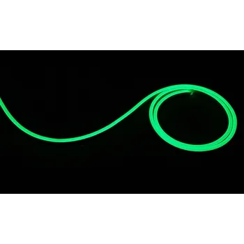 LED osvětlení NEON LED pásek 12V 8X16 PVC 1M ZELENÝ IP67