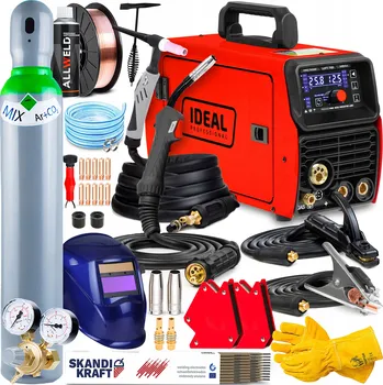 Svářečka Svářečka MIGOMAT IDEAL TECNO MIG 203 LED SYNERGIE MMA TIG 200A 4T HLINÍK