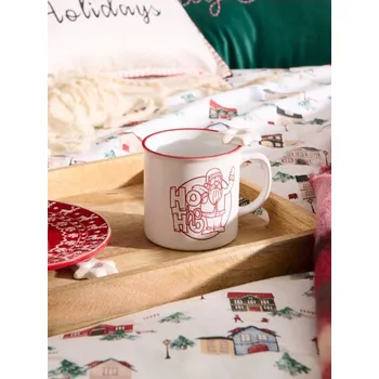 Sinsay - Hrnek na pití s&nbsp;vánočním nápisem - bílá - 267GI-00X - 267GI-00X-ONE