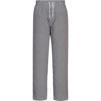 Gastro oděv Kuchařské kalhoty Barnet 100% bavlna, elastický pas vel. M Černá Kostka