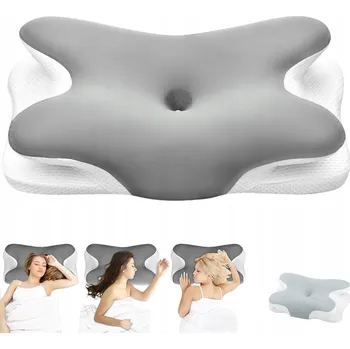 Polštář ORTOPEDICKÝ POLŠTÁŘ Z PAMĚŤOVÉ PĚNY ERGONOMICKÝ POD KRK A ŠÍJI PRO