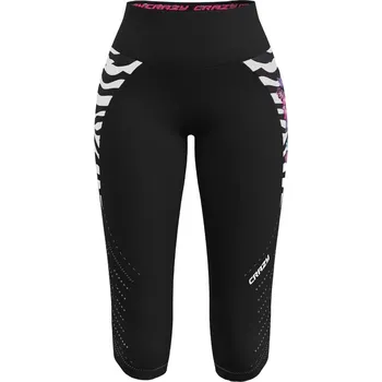 Běžecké oblečení Crazy 3/4 kalhoty Idea MID-SHORT PRESSURE 2025 Černá L Dámské