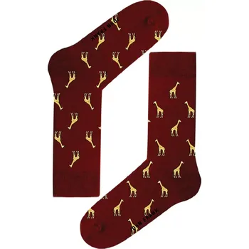 Pánské ponožky Ponožky John Frank JFLSCOOL52 s potiskem žiraf velikost 40-45