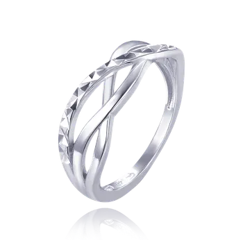 Prsten Zlatnictví Helios Stříbrný prsten s gravírováním Velikost: 55, Váha: 2,80g