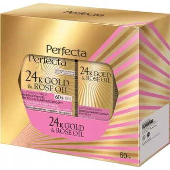 Kosmetická sada Perfecta 24k Gold Rose Oil Kosmetická Sada Krém na Obličej a Oční Krém 70+