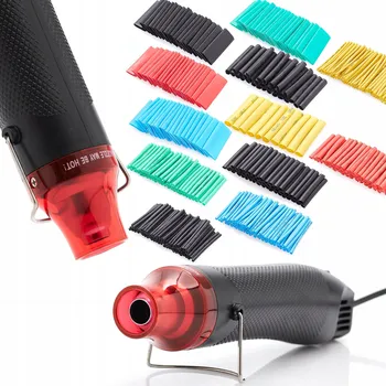 Horkovzdušná pistole MINI SADA HORKOVZDUŠNÉ HORKOVZDUŠNÁ PISTOLE 300W HORKÝ VZDUCH TRUBIČKY 510 KS TECHREBAL