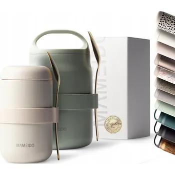 Termoska MAMEIDO Termoska na jídlo 500 ml, ocelový kelímek na jogurt, polévku, kaši