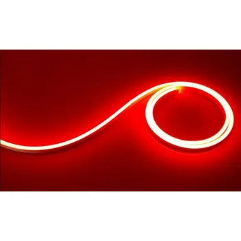 LED osvětlení NEON LED pásek 24V 8X16 PVC 1M ČERVENÝ IP67