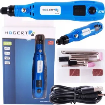 Šroubovák Mini bruska aku 3,6 V 600 mA 11dílů, HOGERT