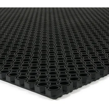 FLOMAT Černá gumová venkovní vstupní rohož Octomat Mini - 100 x 150 x 1,2 cm