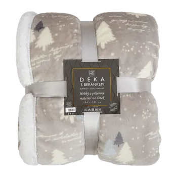 NOVIA Mikroflanelová deka s beránkem vzor I