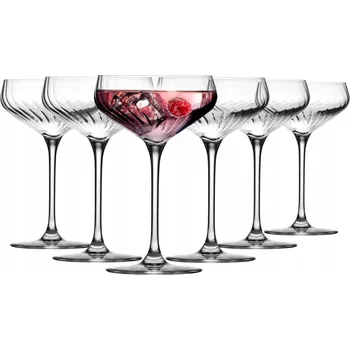 Sklenice Koktejlové Skleničky Krosno LUMI, bezbarvé, 290 ml, 6 ks