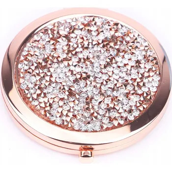 Kosmetické zrcátko KOTWDQ Kulaté kapesní zrcátko 7 CM STYLOVÉ