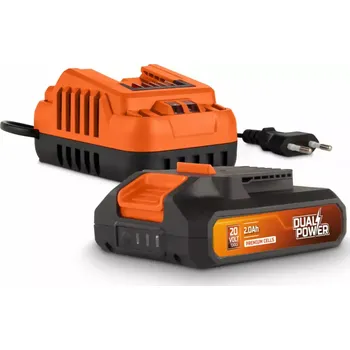 Sada PowerPlus POWDP90620: nabíječka 20V/40V + aku 20V/2.0Ah Li-Ion