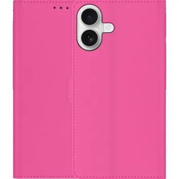 Pouzdro na mobilní telefon Flipové pouzdro z PU kůže pro iPhone 17 - fuchsiové