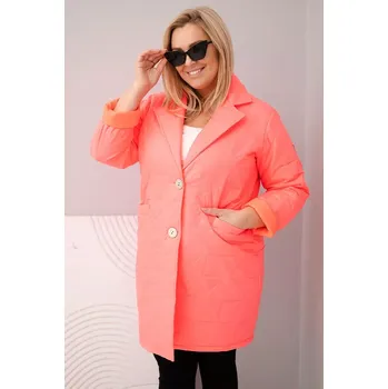 Dámská prošívaná bunda Kesi Kesi Włoski oranžová 3488353