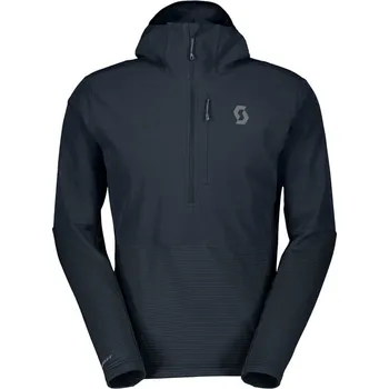 SCOTT mikina s kapucí Defined Tech Hybrid 2024/2025 Modrá S Pánské