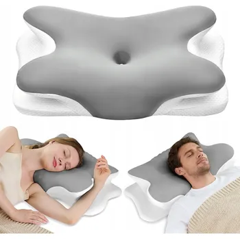 Polštář ORTOPEDICKÝ POLŠTÁŘ PRO SPANÍ NA BŘICHU, ZÁDECH I BOKU, PROFILOVANÝ, PAMĚŤOVÁ PĚNA