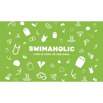 Ručník Swimaholic Swimming World Microfibre Towel Zelená