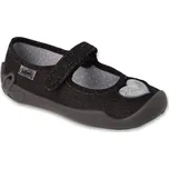 Balerínky bačkory papuče Befado Blanca 114Y538 slavnostní černé s lesklým srdíčkem velikost: 31