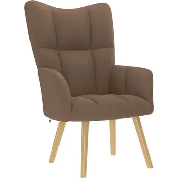 Křeslo vidaXL Relaxační křeslo textil [4016774] Barva: Hnědá