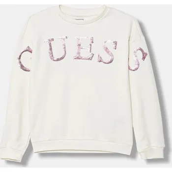 Chlapecká mikina Dětská bavlněná mikina Guess K5BQ04.KAD74.9BYA béžová 01X, vel. 118-122