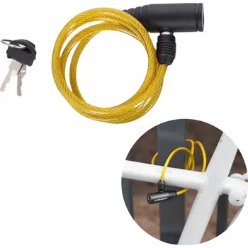 Zámek na kolo Zámek na kolo lankový Dunlop E8711252082585_YELLOW