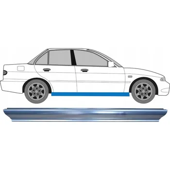 Prah karosérie Opravný plech prahu pro Mitsubishi Lancer 1991-1996 / Levý = Pravý