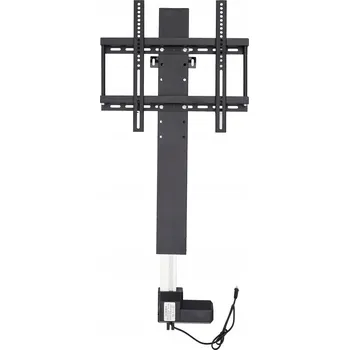 Televizní držák AUTOMATICKÝ ZVEDACÍ TV STOJAN 700 MM, ČERNÝ PODLAHOVÝ DRŽÁK NA TV - MAX. 50 KG