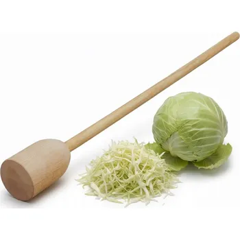 Palička na maso Palička XXL dřevěná buková NA ZELÍ, tlouk na zelí VELKÝ 110 x 10 cm