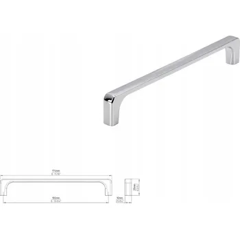 Nábytkové kování Úchytka SIRO 2563-170ZN1 lesklý chrom