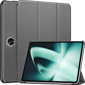 Pouzdro na tablet VSECHNONAMOBIL 59999 LEATHER Zaklápěcí obal pro OnePlus Pad šedý