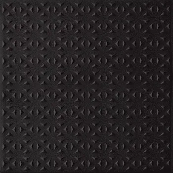 Dlažba Gammo Colours czarny struktura - dlaždice 19,8x19,8 černá 171039