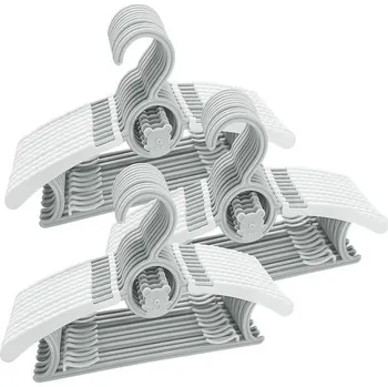 Nábytkové kování Xpieoyrm 30 kusů dětských ramínek na oblečení, nastavitelná protiskluzová dětská ramínka na