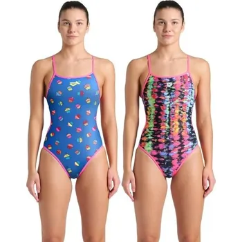 Dámské oblečení Arena Reversible Swimsuit Muffin/Multi L - UK36