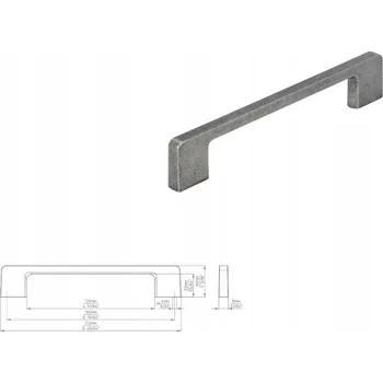 Nábytková úchytka SIRO 2027-172ZN63 vzhled starého železa
