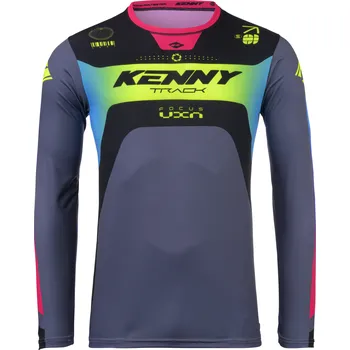 cyklistický dres KENNY dres TRACK FOCUS 25 neon - L