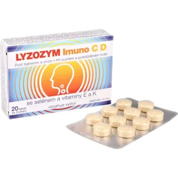 LYZOZYM Imuno C D se Selenem a vitamíny E a K 20 žvýkacích tablet