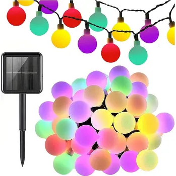 Grugen 12297 Solární zahradní girlanda s 20 vícebarevnými LED světly 4,5 m