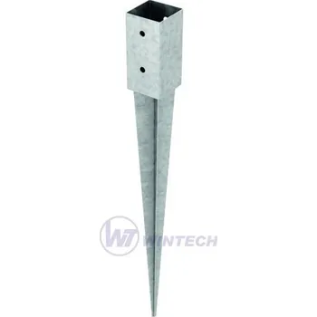 Tesařské kování Zarážecí konzola čtyřhran 121x121x750, 1 ks TJPAK12750B