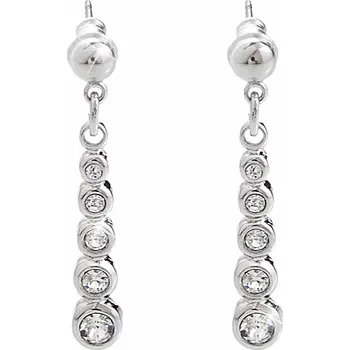 Módní doplněk JSB bijoux s.r.o. Náušnice puzety z bižuterní slitiny pět krystalů v postupu Swarovski Crystal