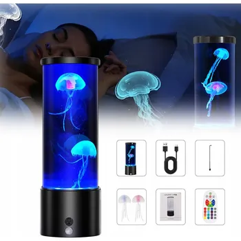 Lampička LAMPIČKA LAMPA S MEDÚZAMI STOLNÍ LAMPA RGB DEKORAČNÍ BAREVNÁ