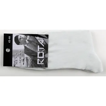 Pánské ponožky ROTA Pánské bavlněné ponožky bílé Velikost: 39 - 42