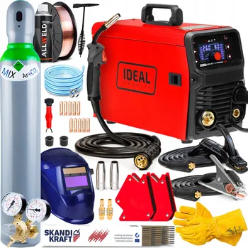 Svářečka INVERTOROVÁ SVÁŘEČKA IDEAL MIG 201 SYNERGIC LED MMA TIG 200A IGBT