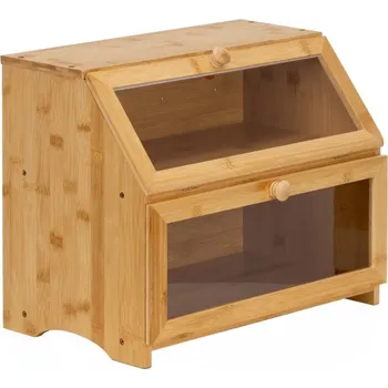 chlebník Dřevěný chlebník SPRINGOS KI0162 přírodní