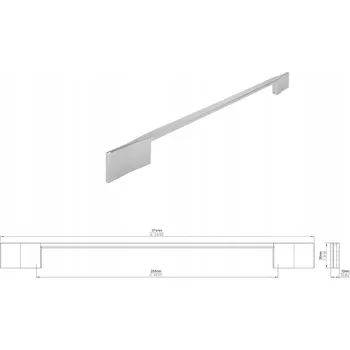 Nábytkové kování Úchytka nábytku SIRO 2197-374ZN1 Nábytková úchytka lesklý chrom